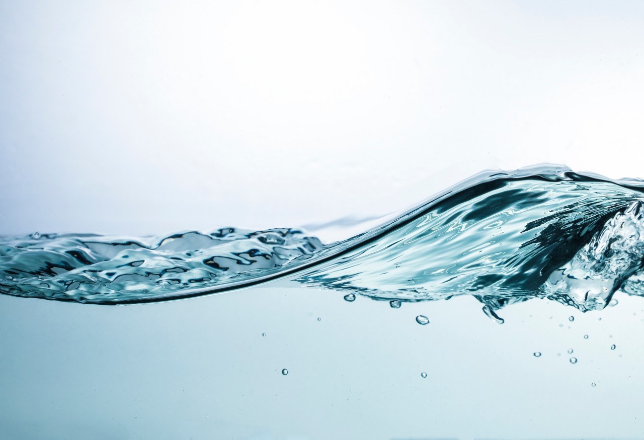 different water splashes and waves of just pure water