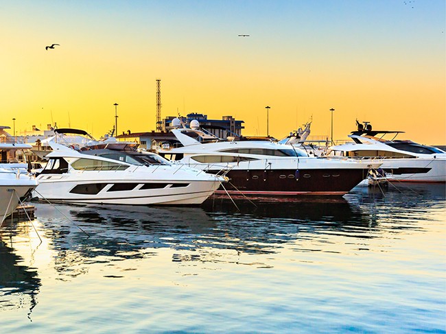 Boats in Marina